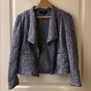 Talbots Blue Tweed Blazer